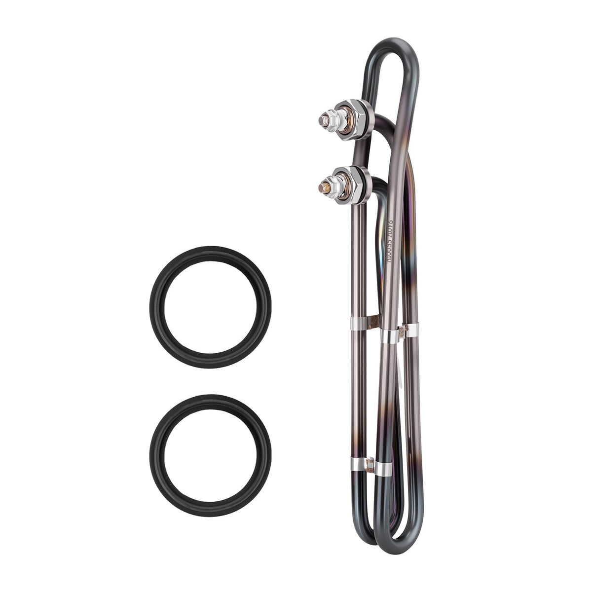 Sejaede front view of titanium heater element showing compact design and durable build