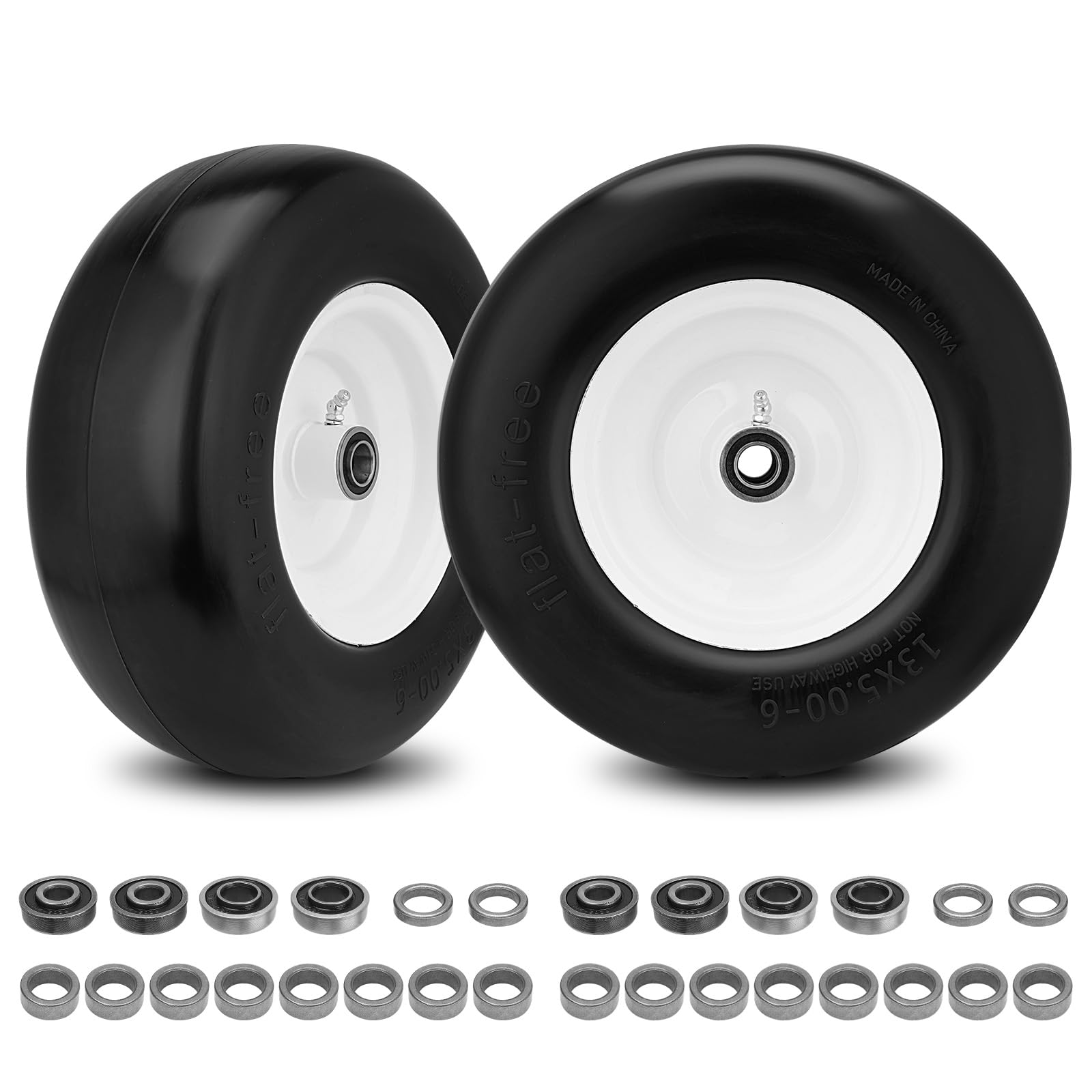 Sejaede front view white wheel showing tidy finish and easy mount benefit