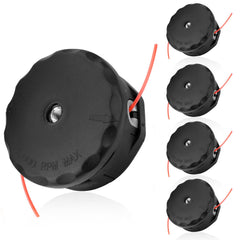 Sejaede trimmer head front view showing robust housing and quick feed benefit