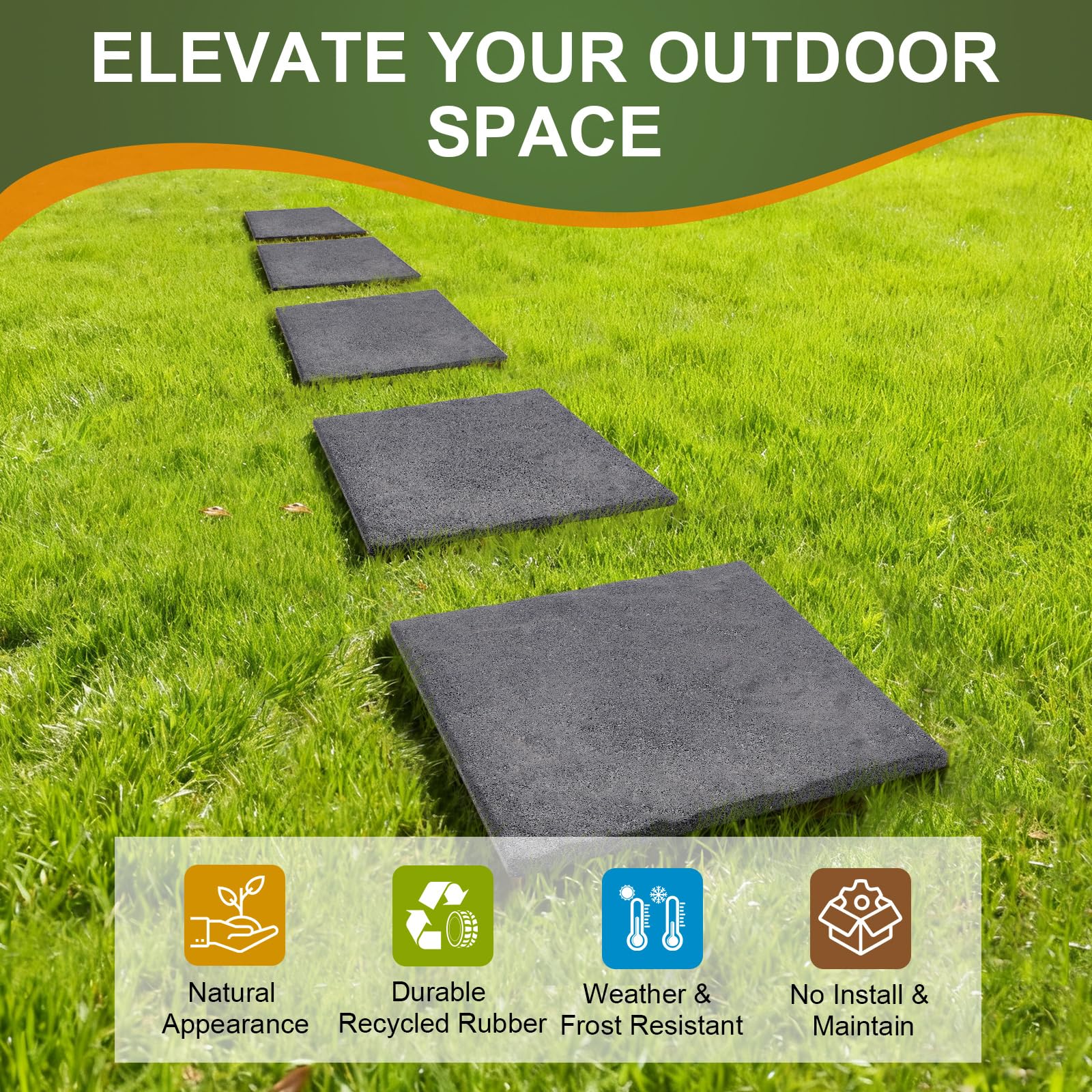 Sekcen installed pathway across garden illustrating instant layout benefit