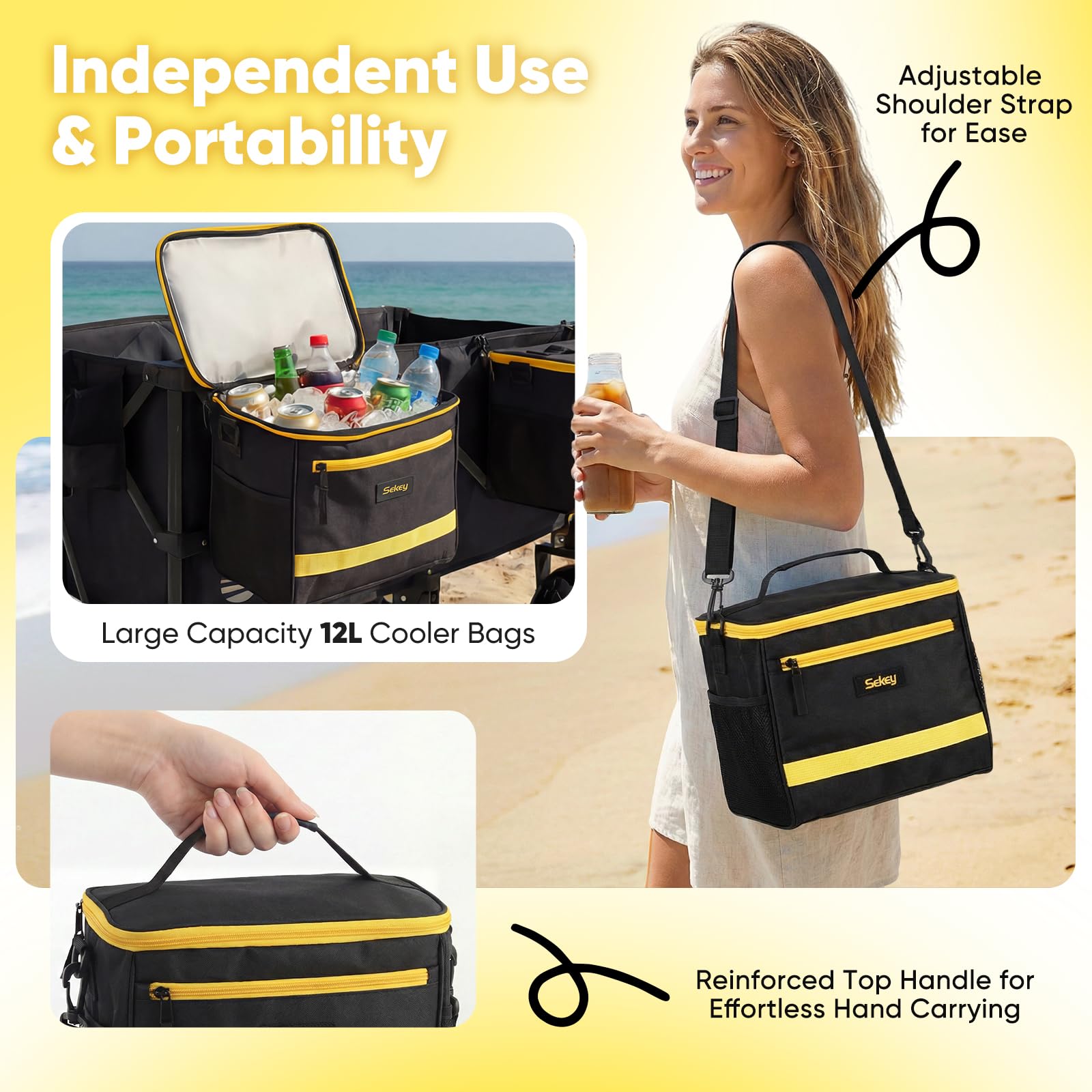 Sekey folded flat in car trunk showcasing compact storage convenience