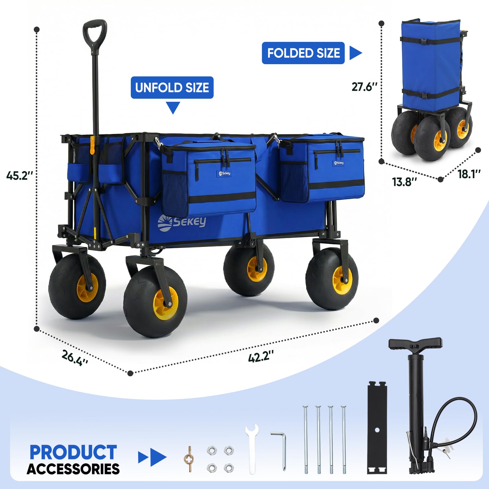 Sekey frame and wheel connection close-up showing durable construction