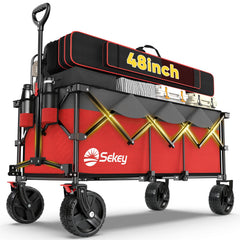 Sekey wagon front view open showing large cargo area and easy loading