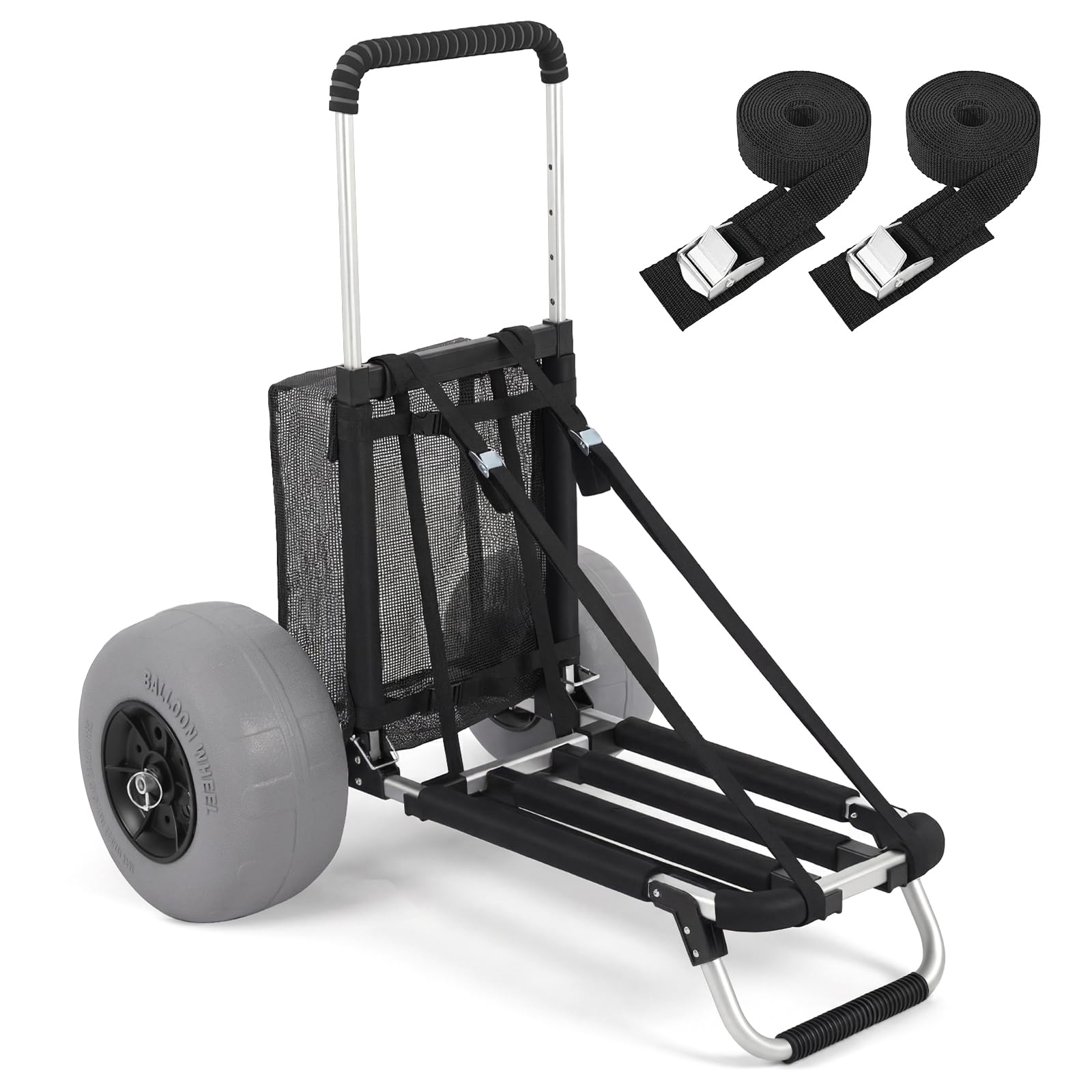Sekey front view full wagon showing sturdy frame and cargo deck for easy hauling