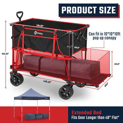 Sekey lower deck extended to 48 inches holding long gear