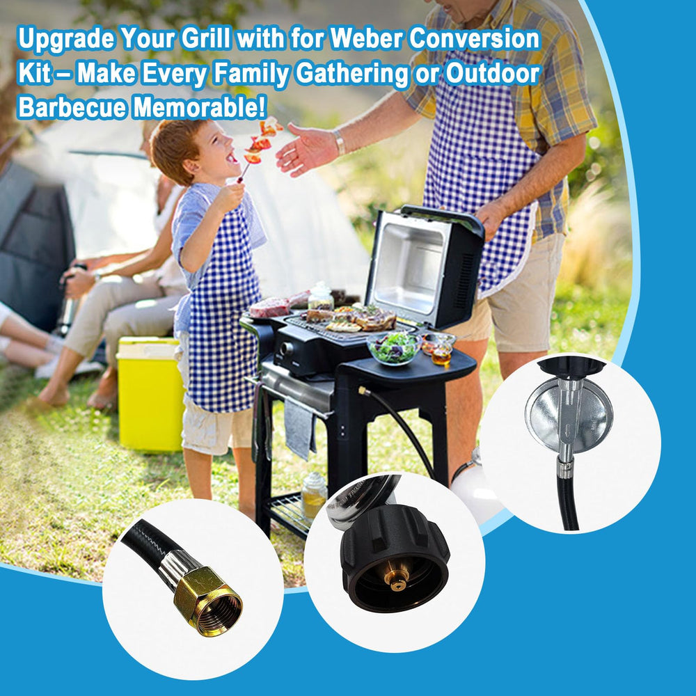 Sekvira kit installed in a Weber grill showing improved flame stability during cooking