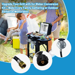 Sekvira kit installed in a Weber grill showing improved flame stability during cooking