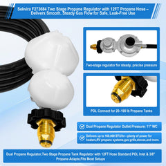 Sekvira regulator label detail highlighting dual‑stage pressure control advantage