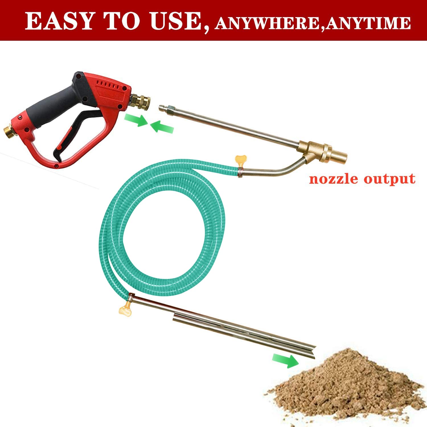 Selkie sandblaster in use on metal panel demonstrating effective rust removal