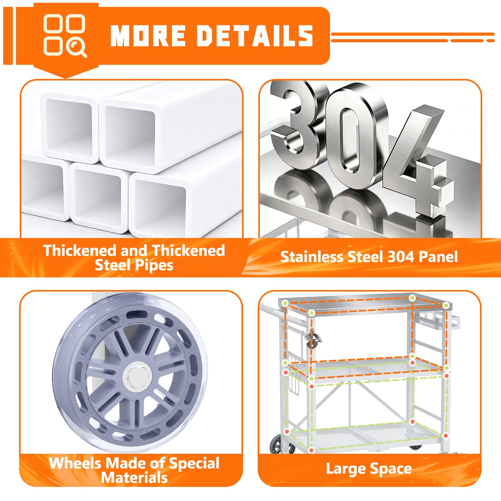 Semoprus close-up stainless steel surface highlighting durable corrosion resistance benefit