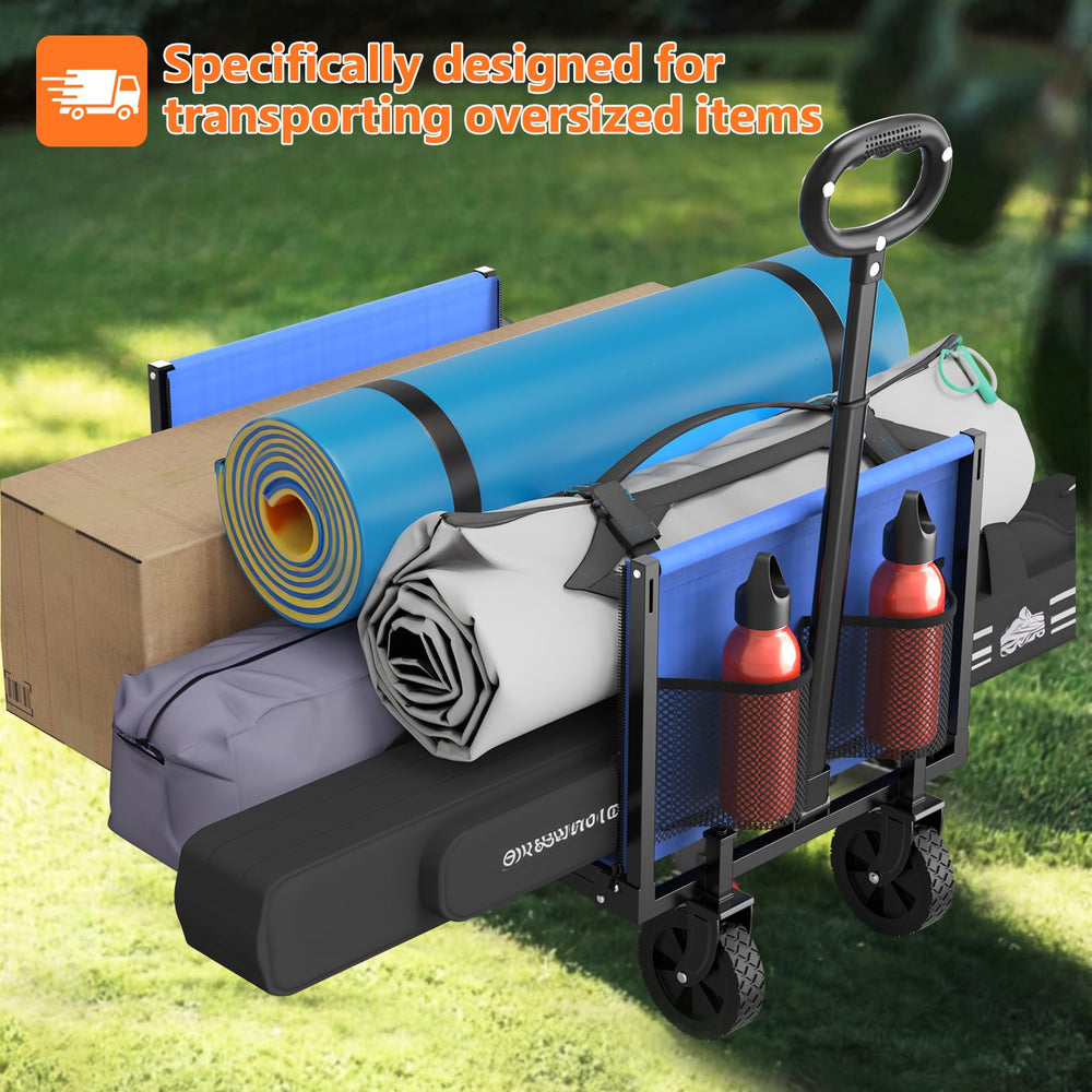 Semoprus YACONA folded inside car trunk for easy storage and transport