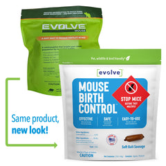 SenesTech EVOLVE sausage close-up texture, highlights palatable, food-grade bait
