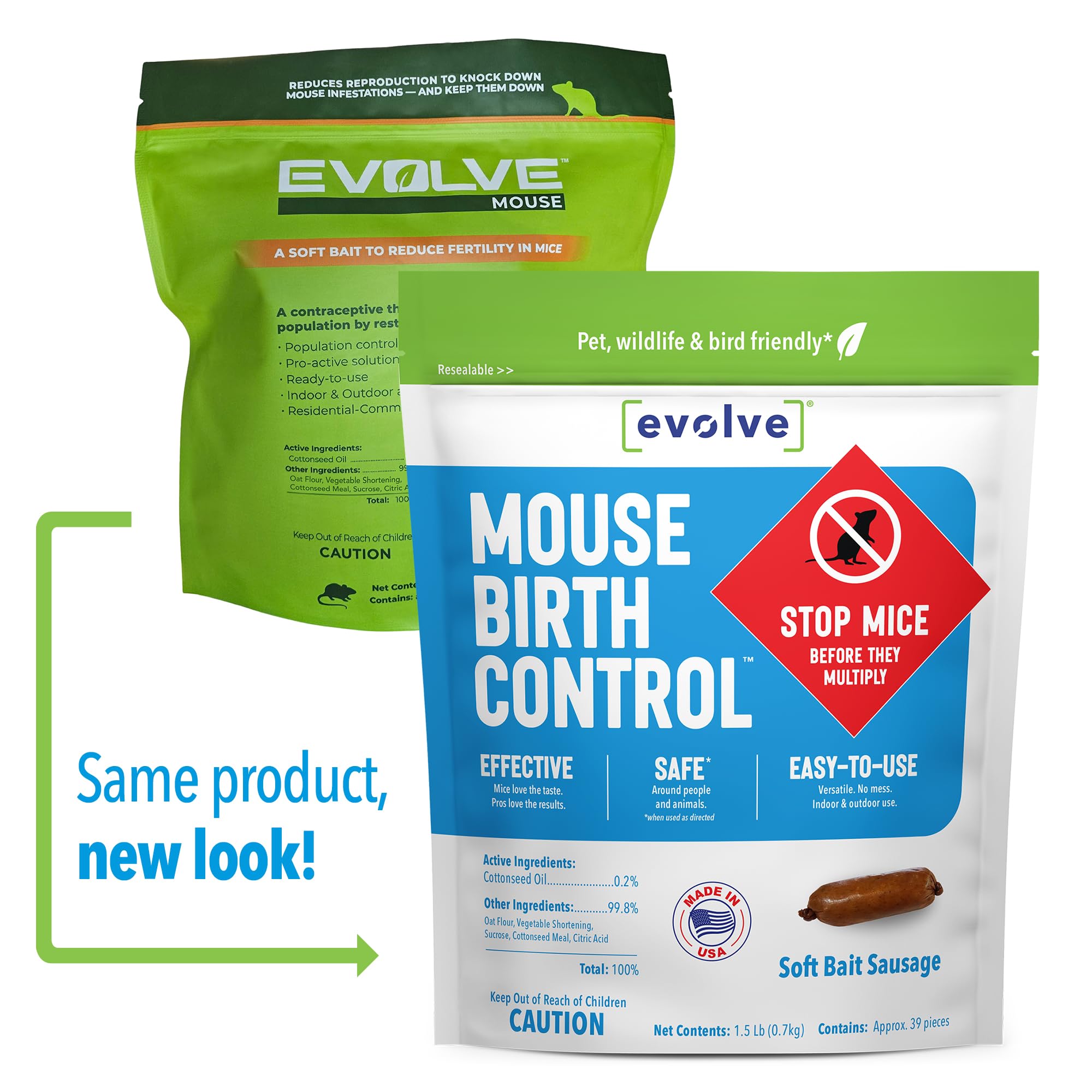 SenesTech EVOLVE soft bait close-up showing sausage texture for easy placement