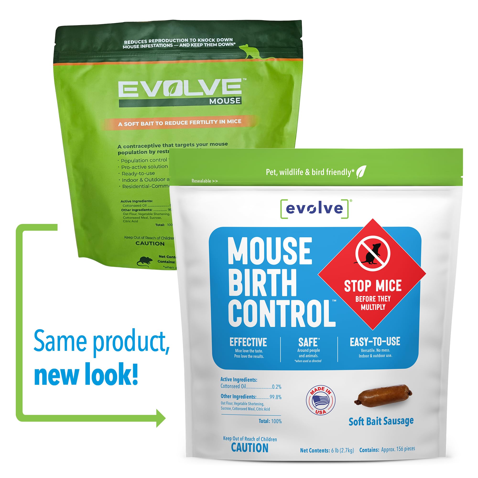 SenesTech EVOLVE soft bait sausages close-up showing texture and chew appeal