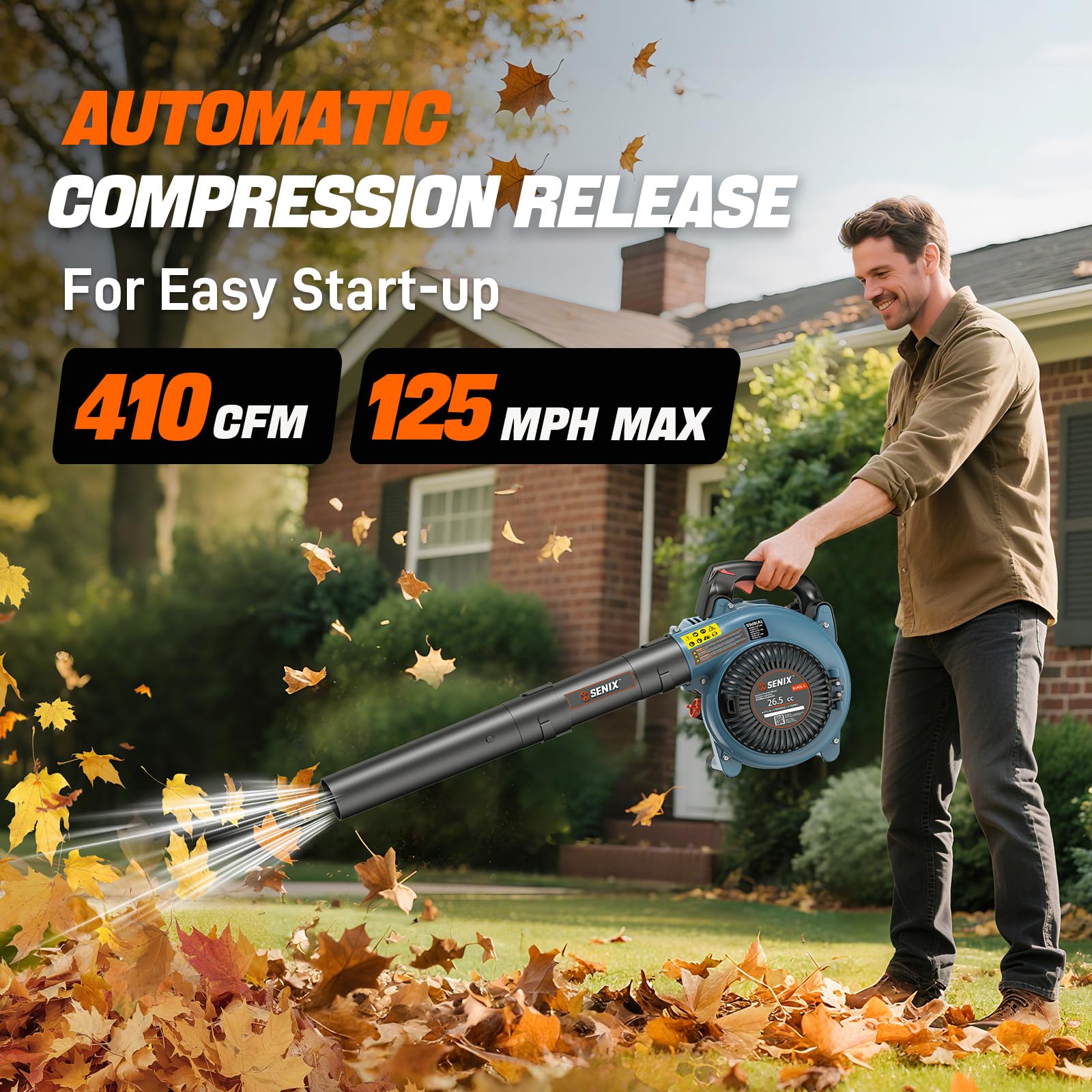 SENIX 4QL dual-grip handle and controls for secure handling and easy operation