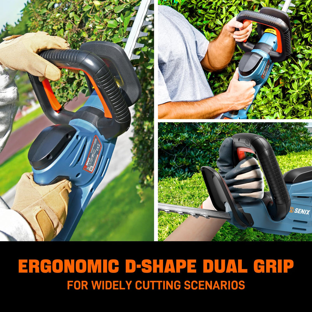 SENIX close-up of dual-action blades showing clean cutting benefit