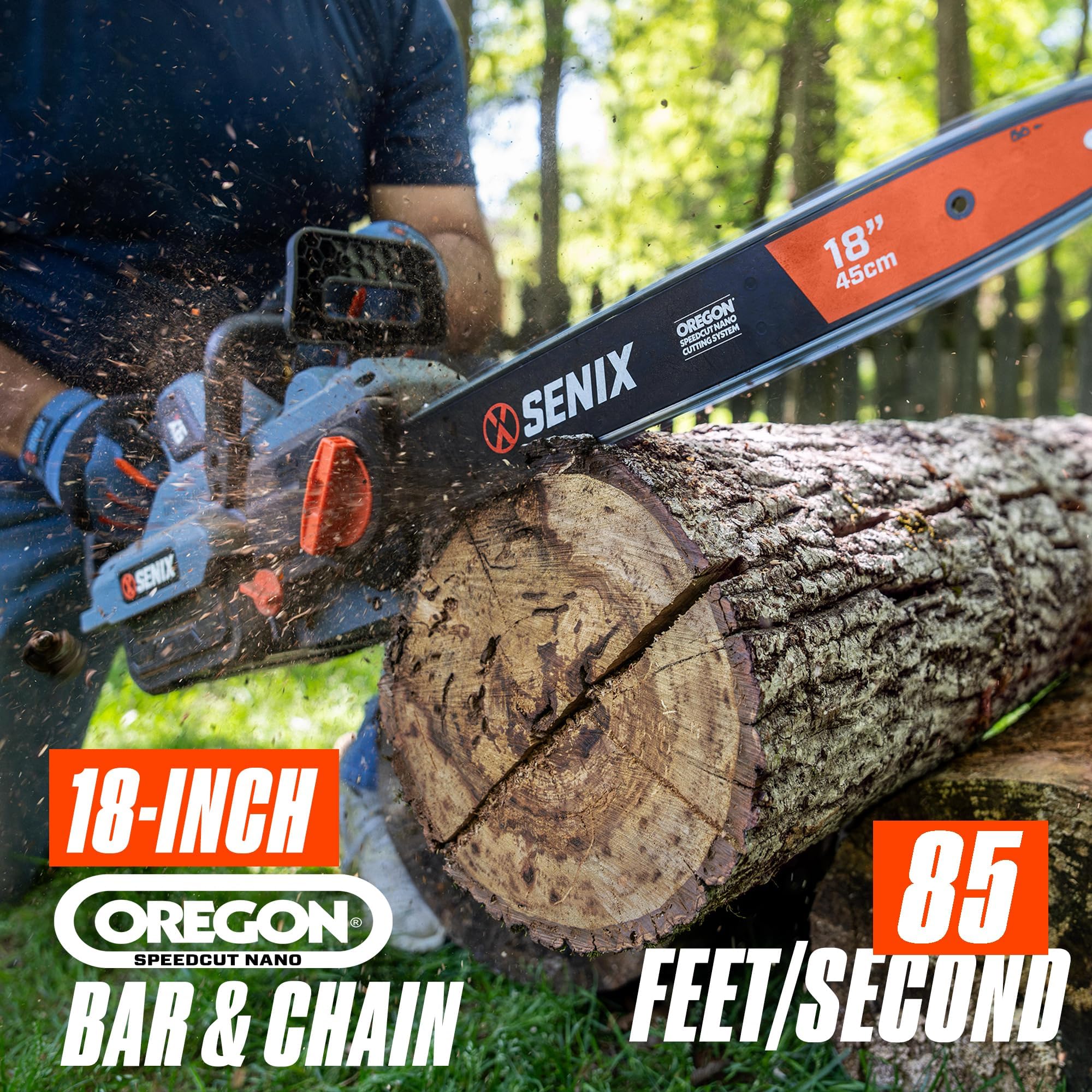 SENIX close-up of brushless motor highlighting extended runtime advantage