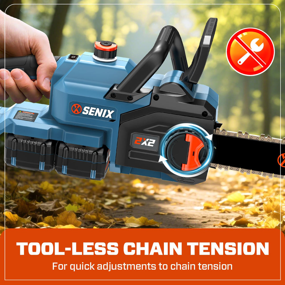 SENIX automatic oiler port illustrating low maintenance and consistent lubrication
