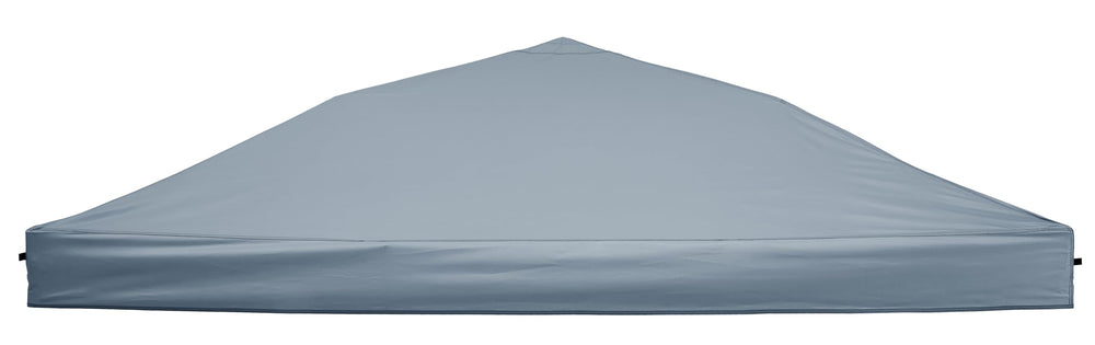 Senmortar front view of grey replacement canopy top showing full coverage and clean fit