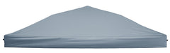 Senmortar front view of grey replacement canopy top showing full coverage and clean fit