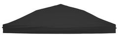 Senmortar front view of black 10x10 replacement canopy top showing full coverage and shade