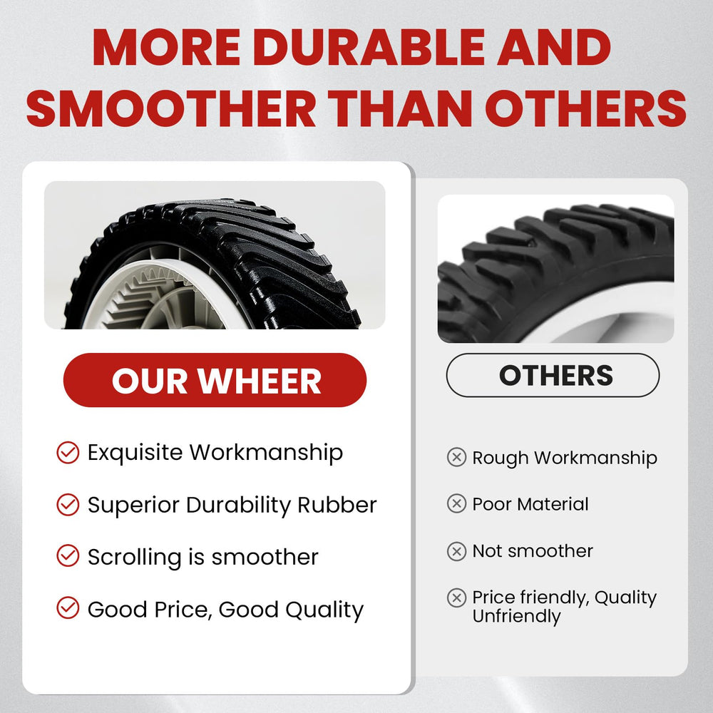 SENZHAO drive wheel beside ruler showing accurate 8-inch size for compatibility