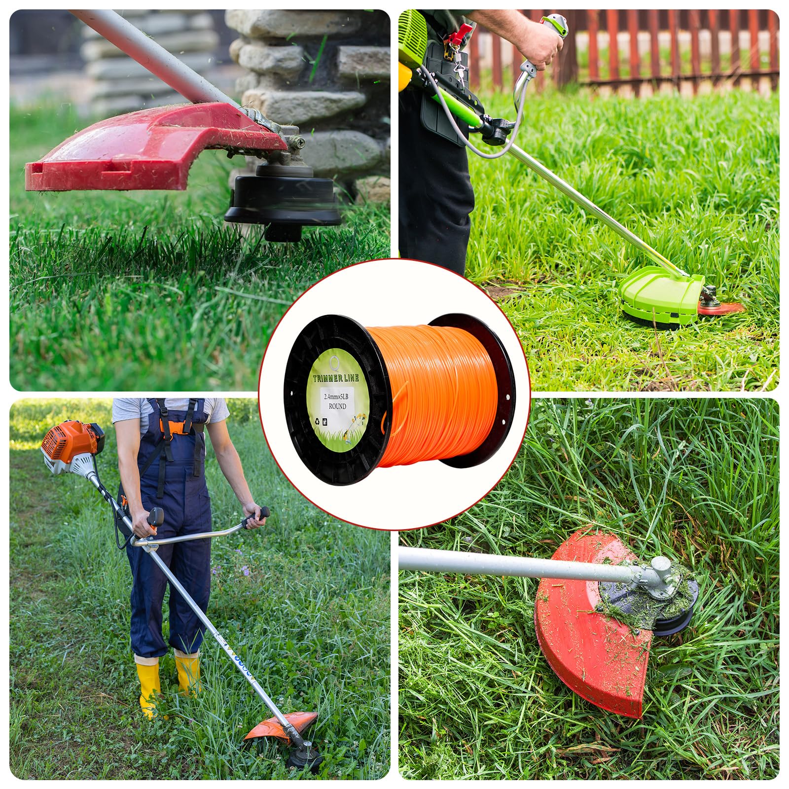 SENZHAO worksite landscaper using line showing commercial durability benefit