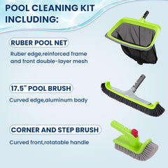 Sepetrel 17.5-inch aluminum wall brush close-up, durable and liner-friendly