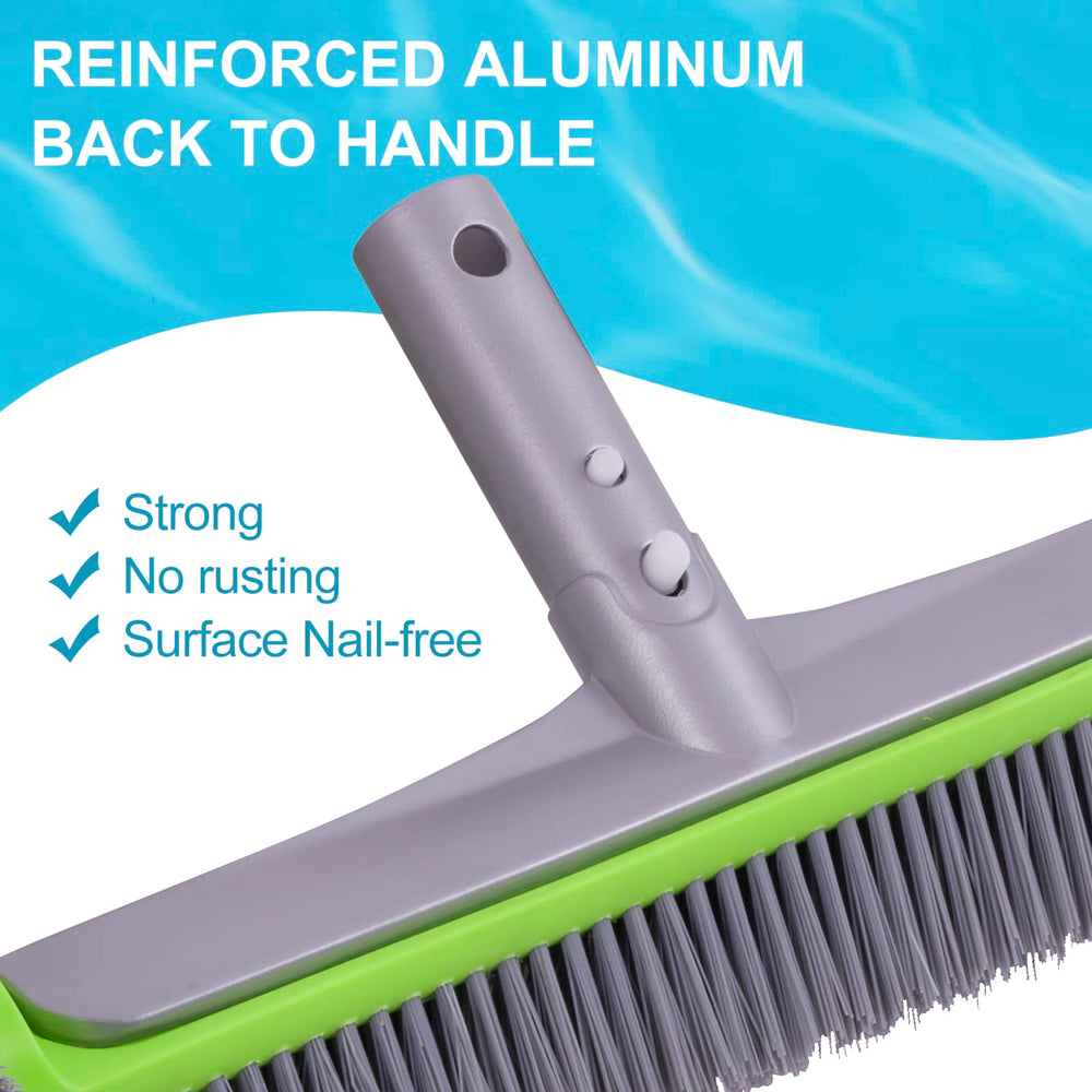 Sepetrel reinforced aluminum back detail adding durability and stable cleaning