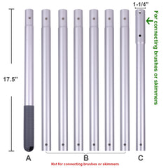 Sepetrel collapsed pole at 1.5 feet for compact storage convenience