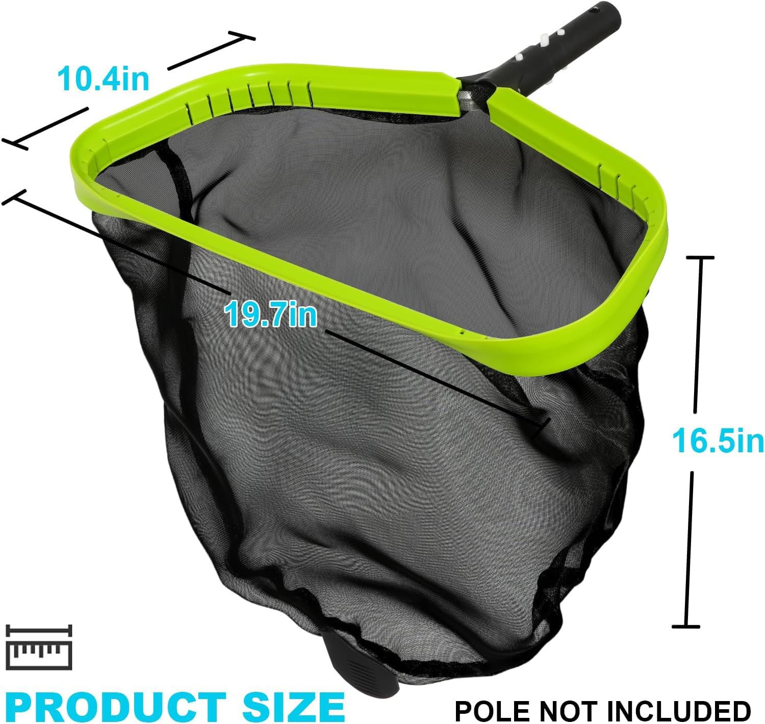 Sepetrel aluminum frame and 1-1/8" handle opening, secure pole attachment for stability