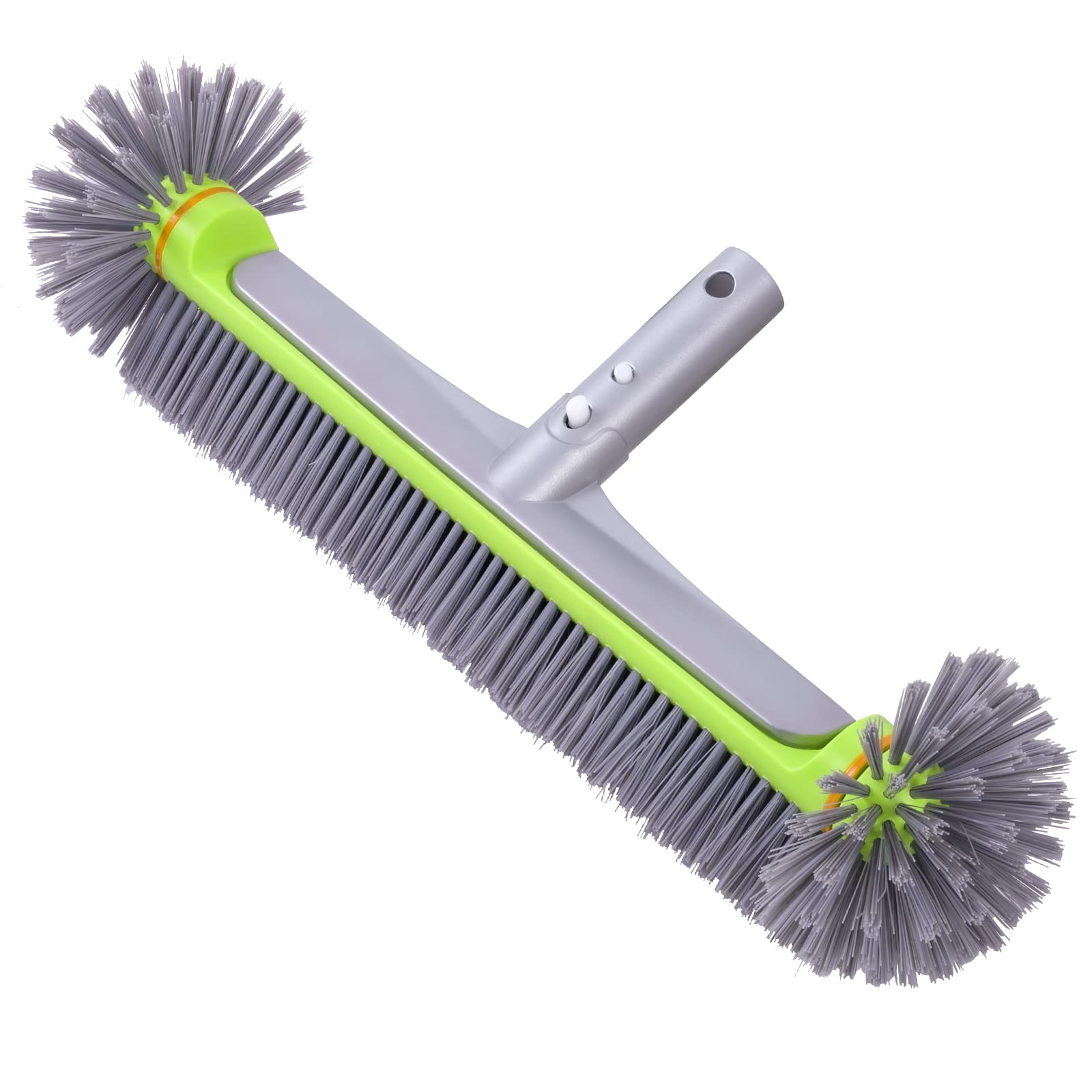 Sepetrel front view brush head showing full 17.5-inch sweep and coverage benefit