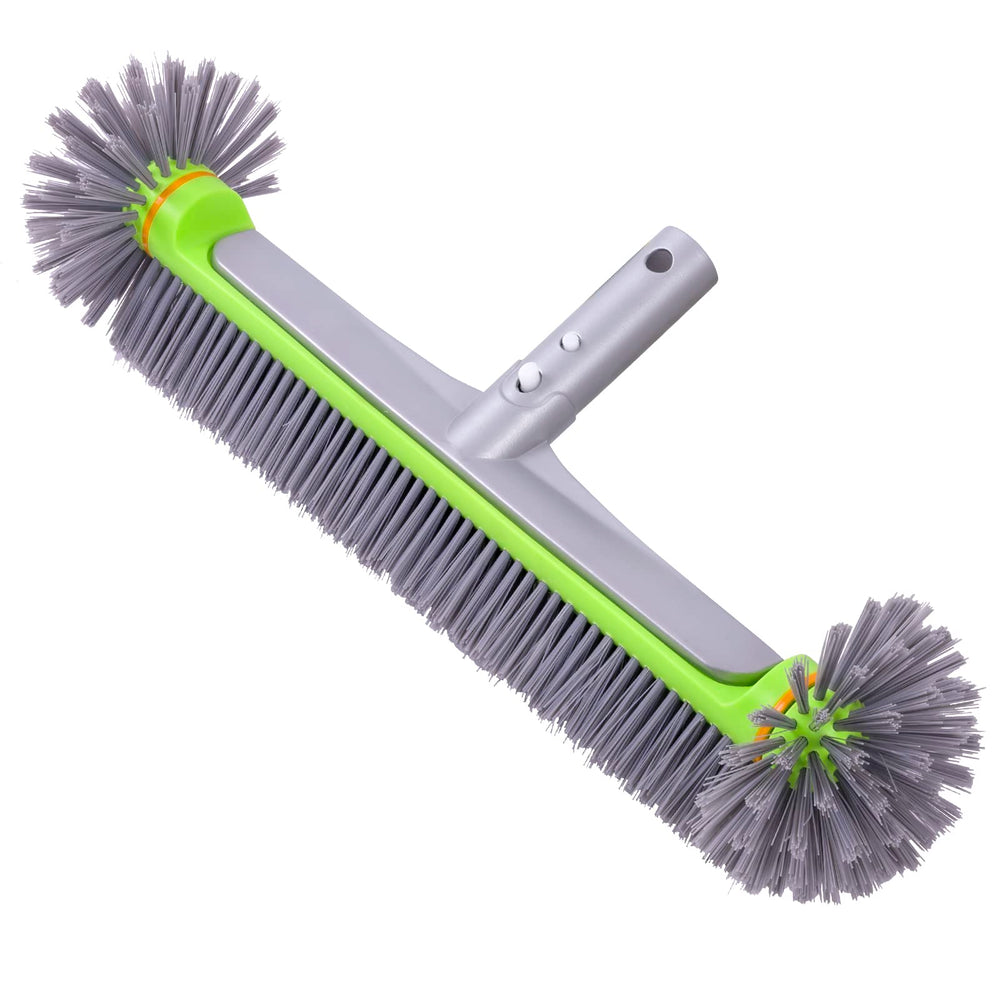 Sepetrel front view brush head showing full 17.5-inch sweep and coverage benefit