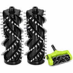 Sepetrel two replacement rollers front view shows durable bristles and fit, restores scrubbing power