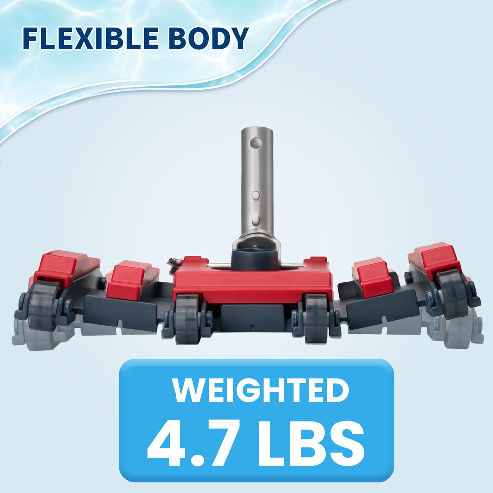 Sepetrel 180-degree swivel handle detail for effortless maneuvering and reduced strain