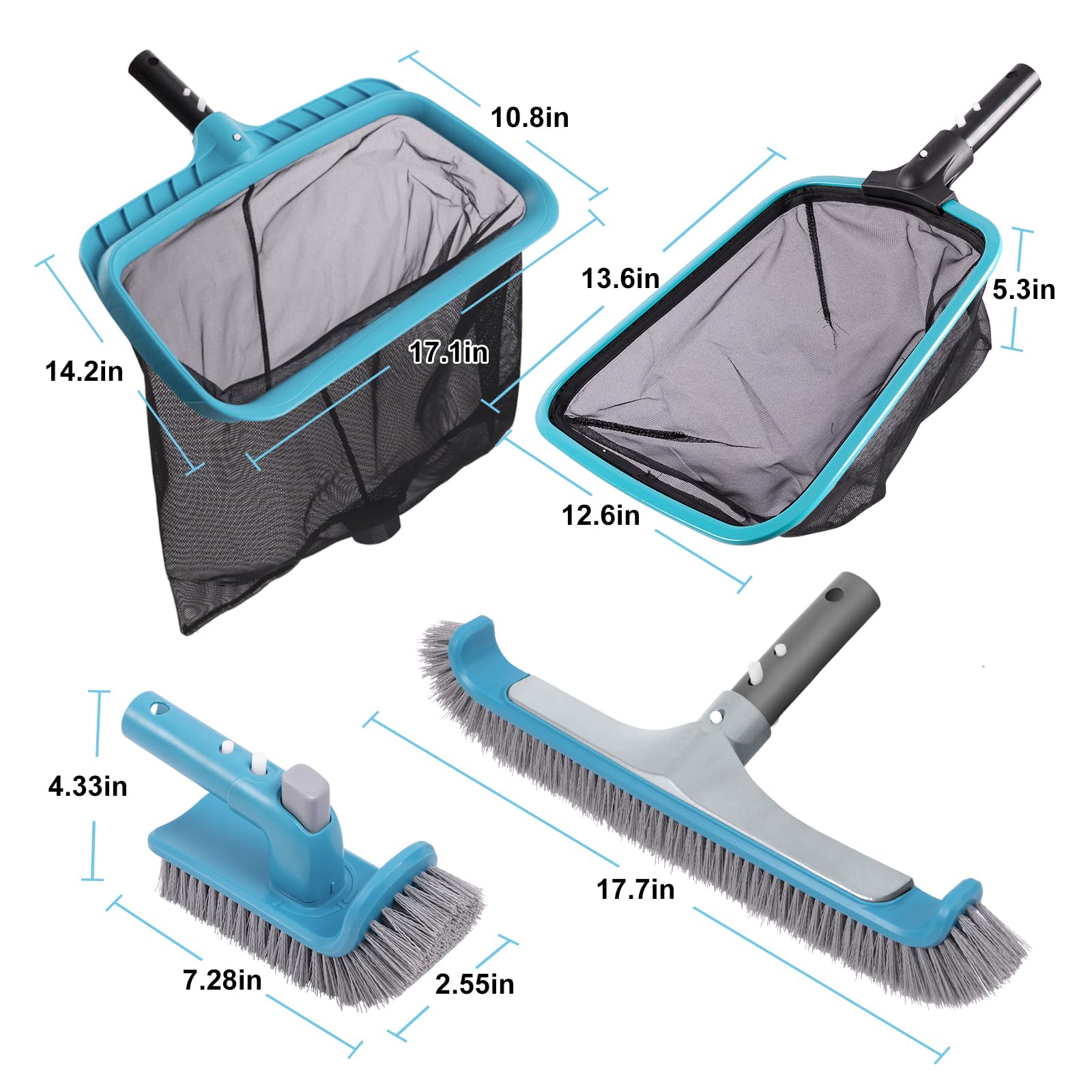 Person using Sepetrel kit on pool waterline for easier maintenance