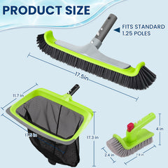 Sepetrel leaf skimmer with rubber edge detail, scoops debris without scratching