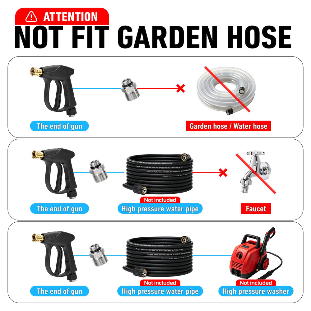SEPLY pressure-washer gun closeup with ergonomic grip for control