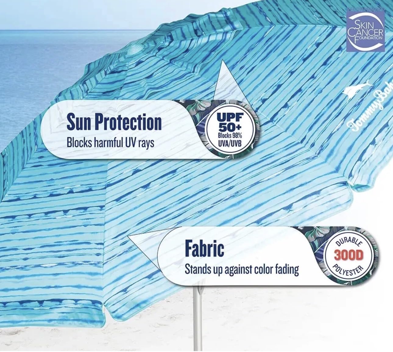 Sepras top wind vent allowing airflow to reduce lift in breezy conditions