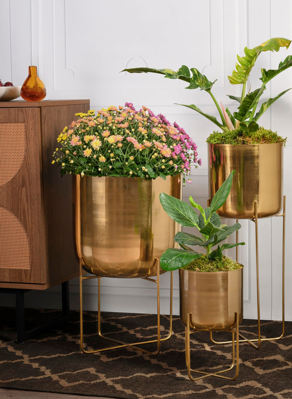 Serene Spaces Living planter next to ruler showing dimensions for space planning