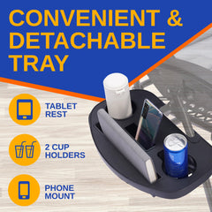 SereneLife folded chair compact for storage and easy transport
