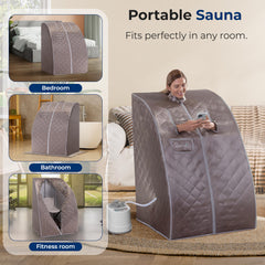 SereneLife foot heating mat detail showing extra warmth and comfort during sessions