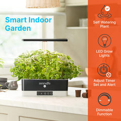 SereneLife telescopic rod raised showing height adjustment benefit for taller plants