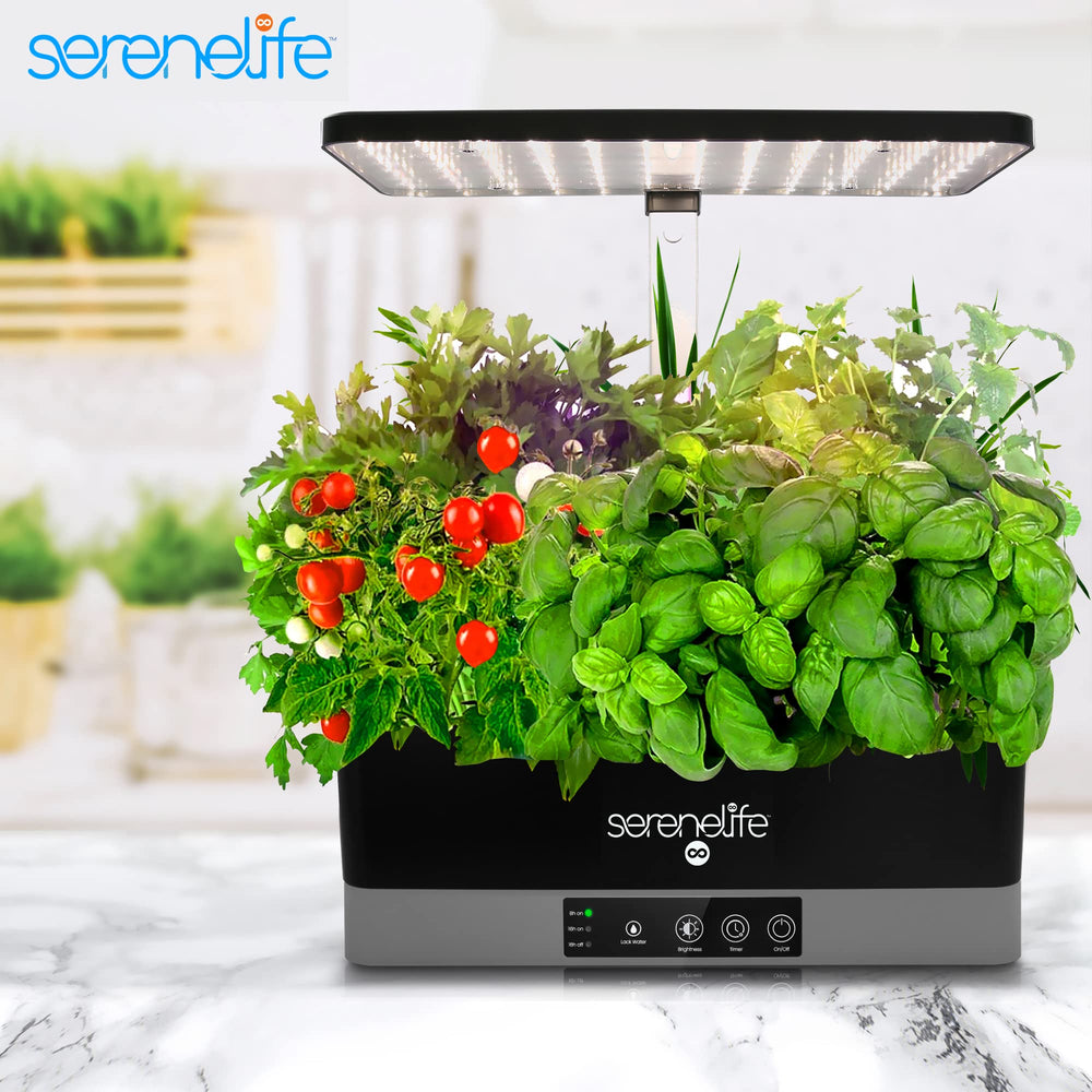 SereneLife close-up of 4000K LED light panel illustrating balanced illumination for faster leaf growth