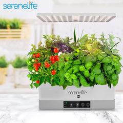 SereneLife LED light panel and post detail providing controlled full-cycle illumination