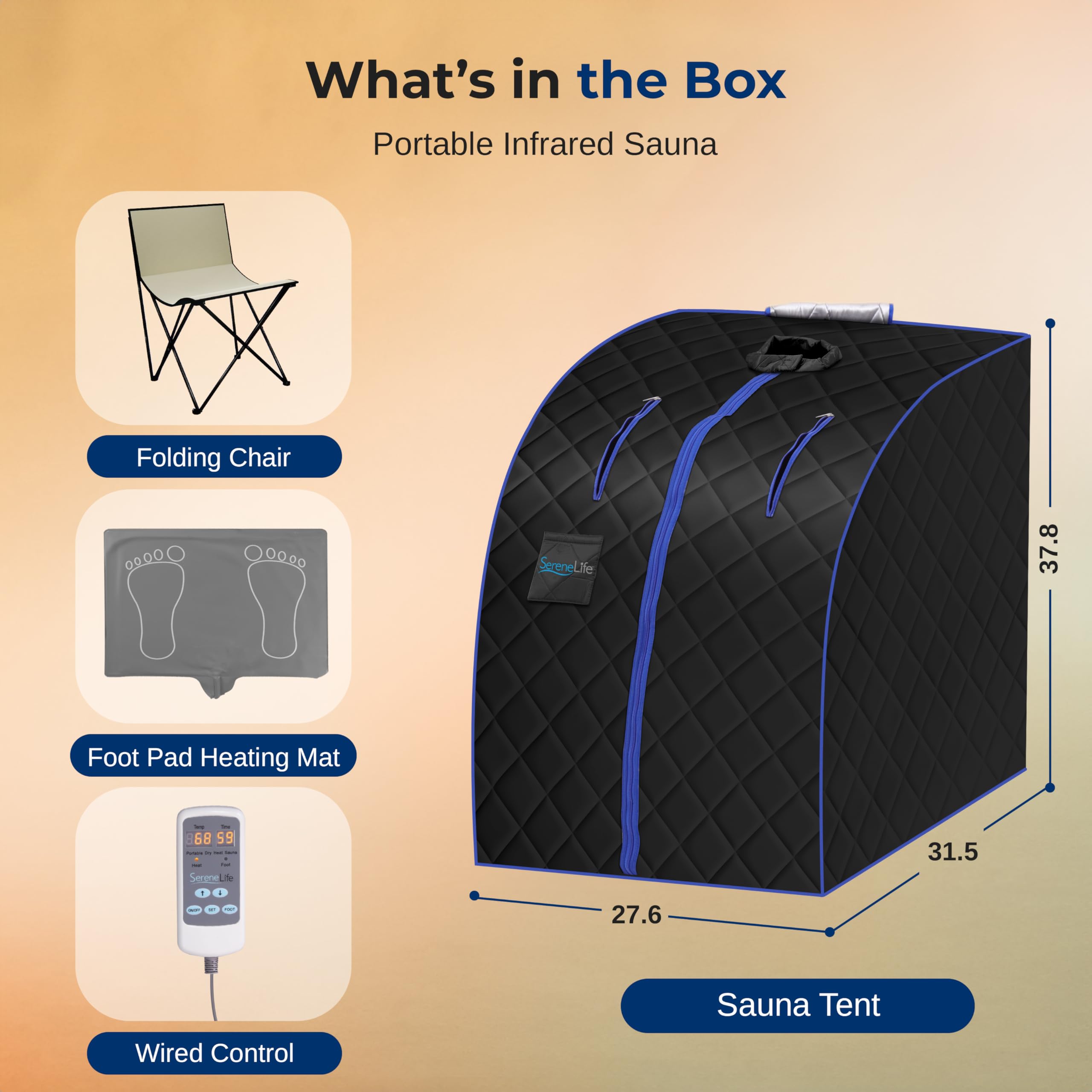 SereneLife placed in a living room showing compact footprint and easy room integration