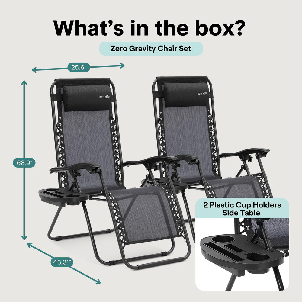 SereneLife chair with person seated for scale showing stable support and size