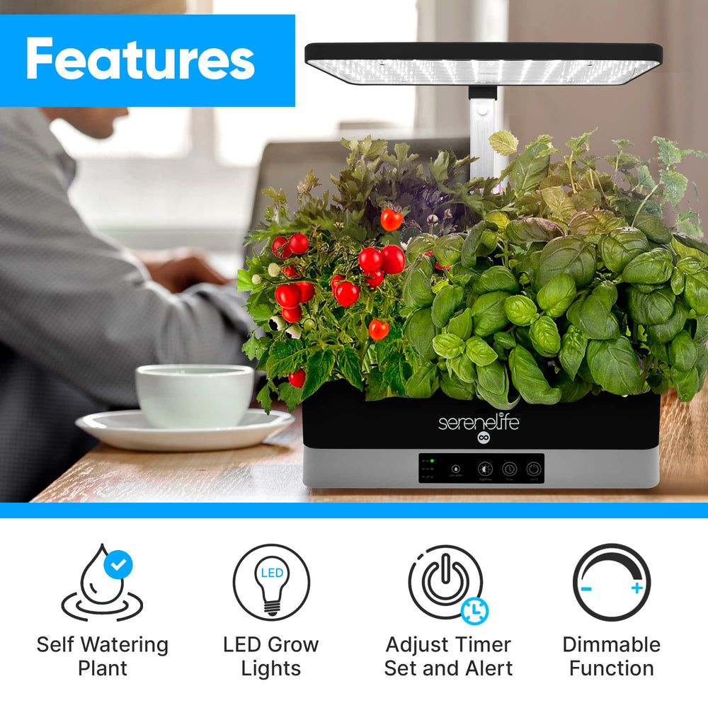SereneLife water tank with indicator tube and water stick ensuring accurate hydration and low maintenance