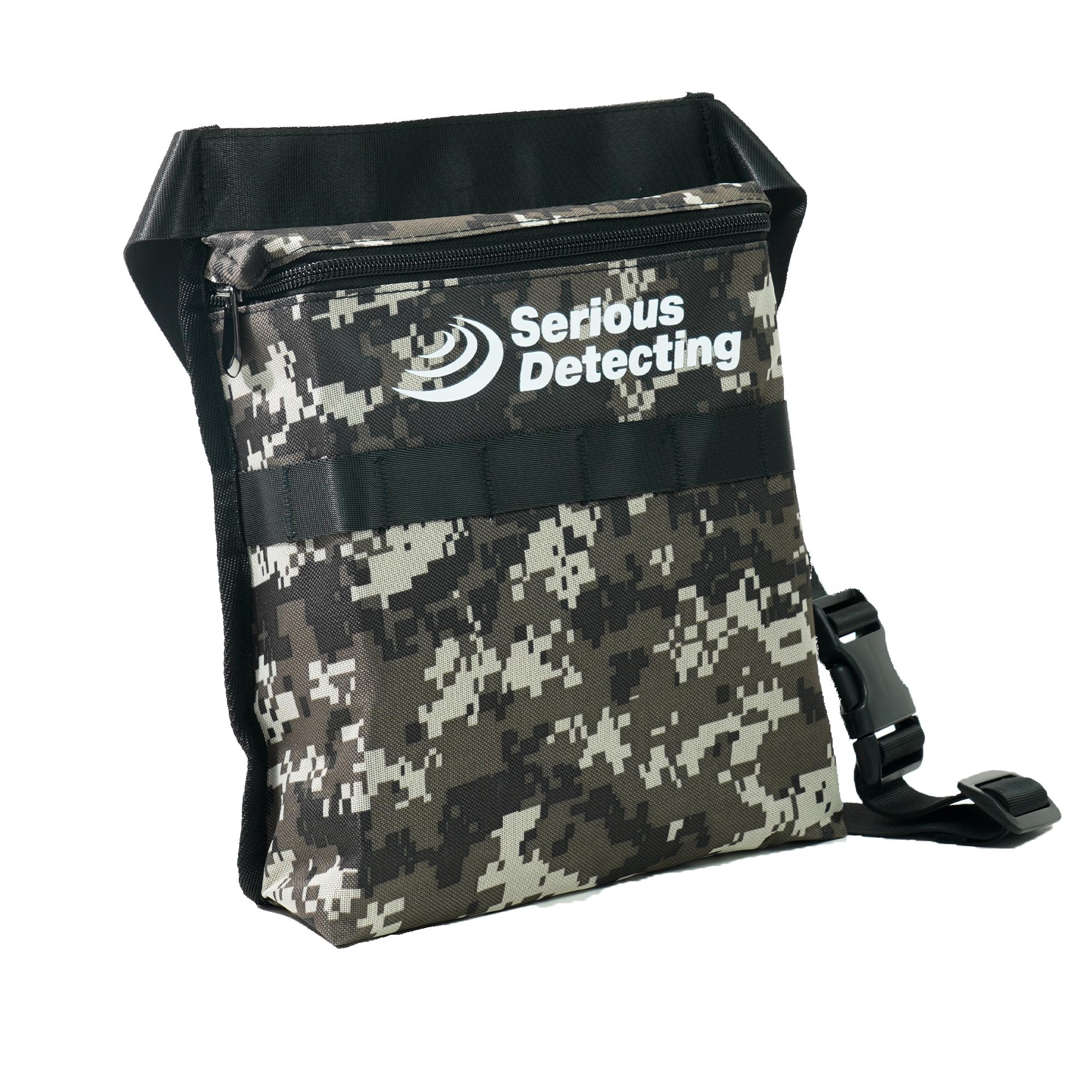 Serious Detecting finds pouch on adjustable belt offering hands-free collecting