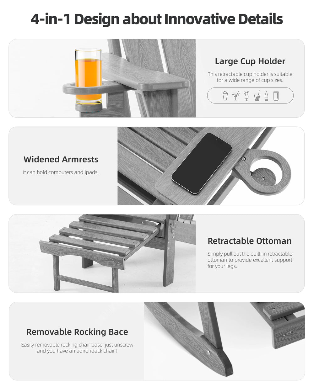 Serique folded flat for compact storage demonstrating portability benefit